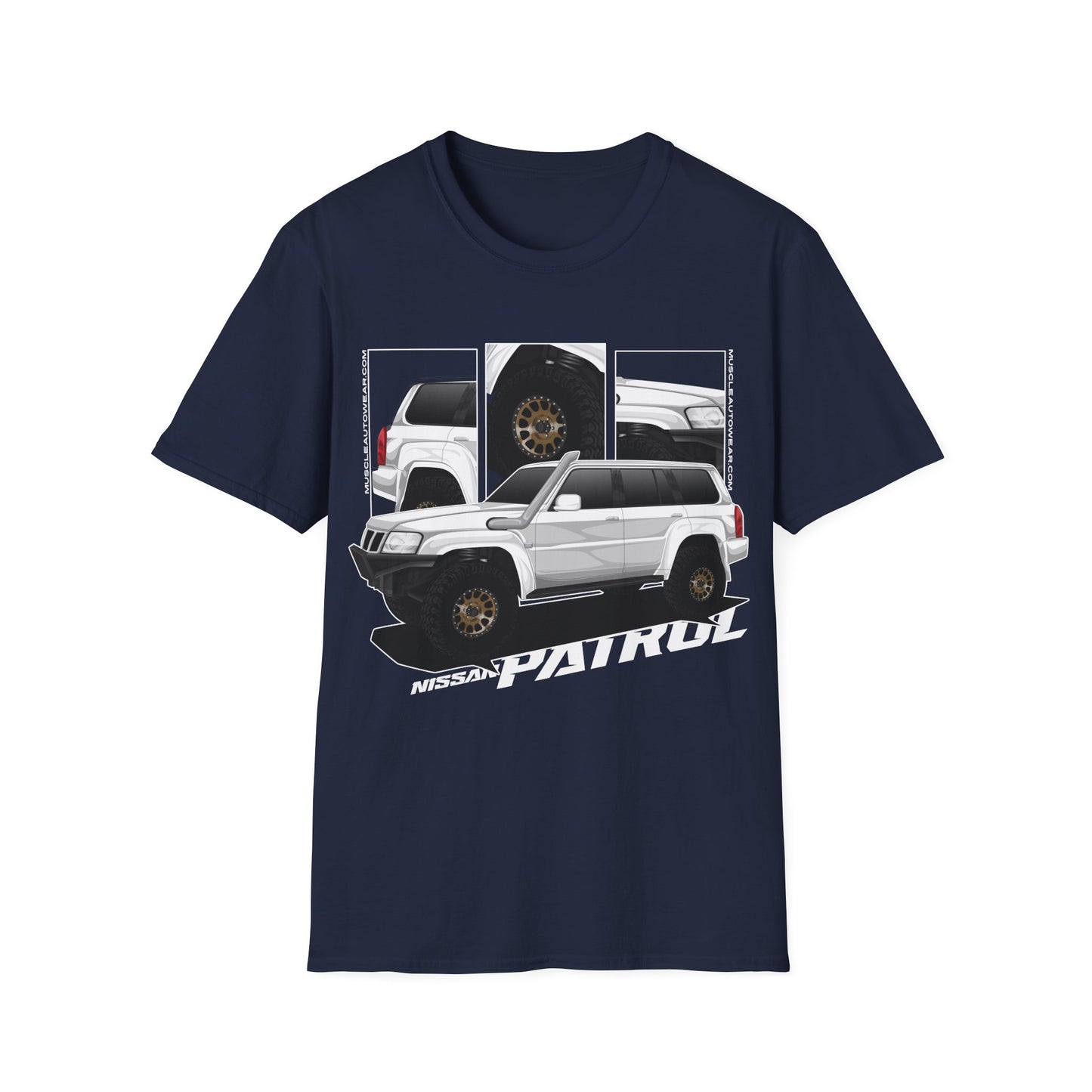 Nissan Patrol Wagon White Front Print