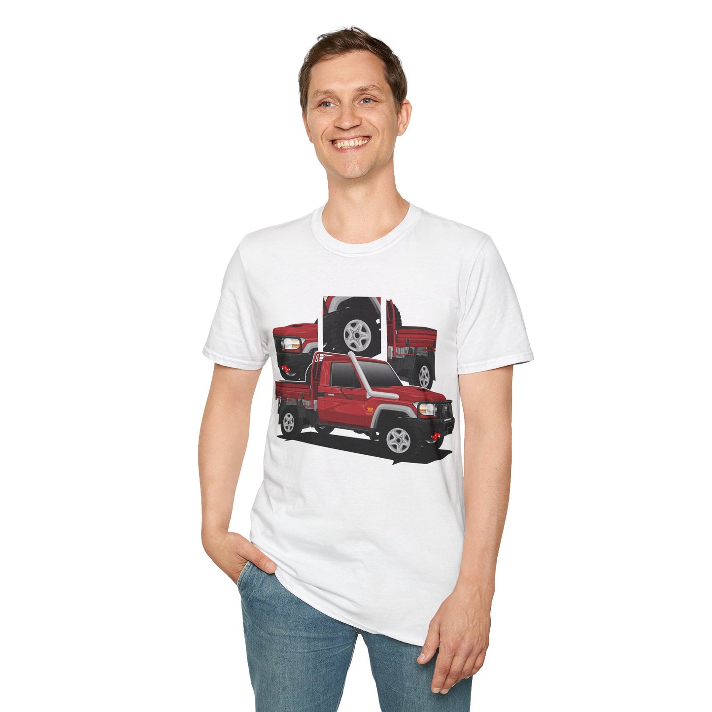 TOYOTA LANDCRUISER SINGLE CAB RED FRONT PRINT