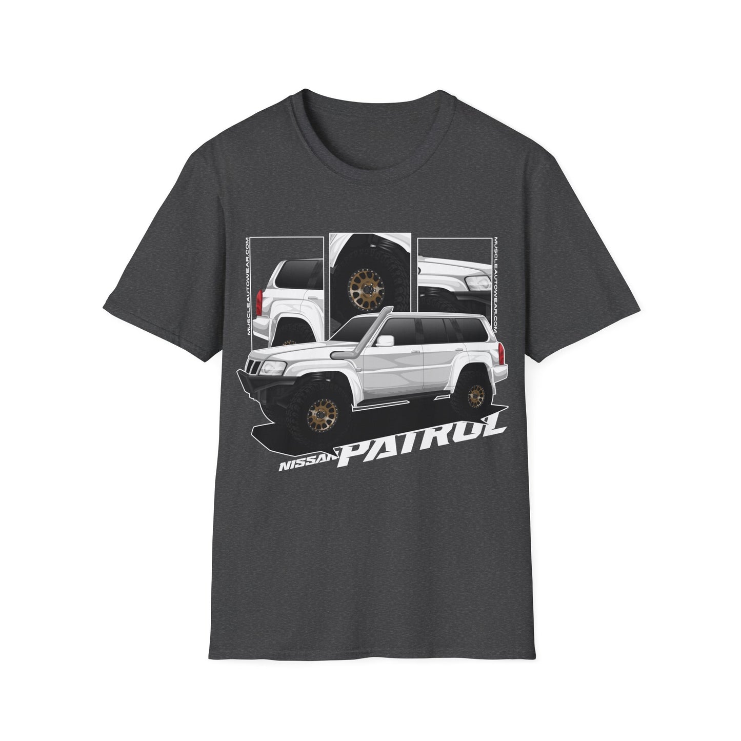 Nissan Patrol Wagon White Front Print
