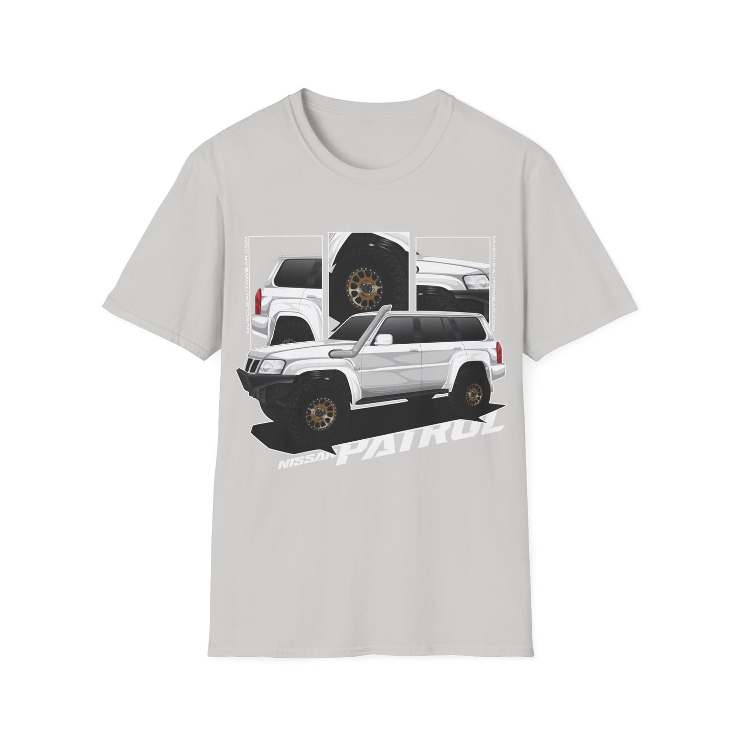 Nissan Patrol Wagon White Front Print
