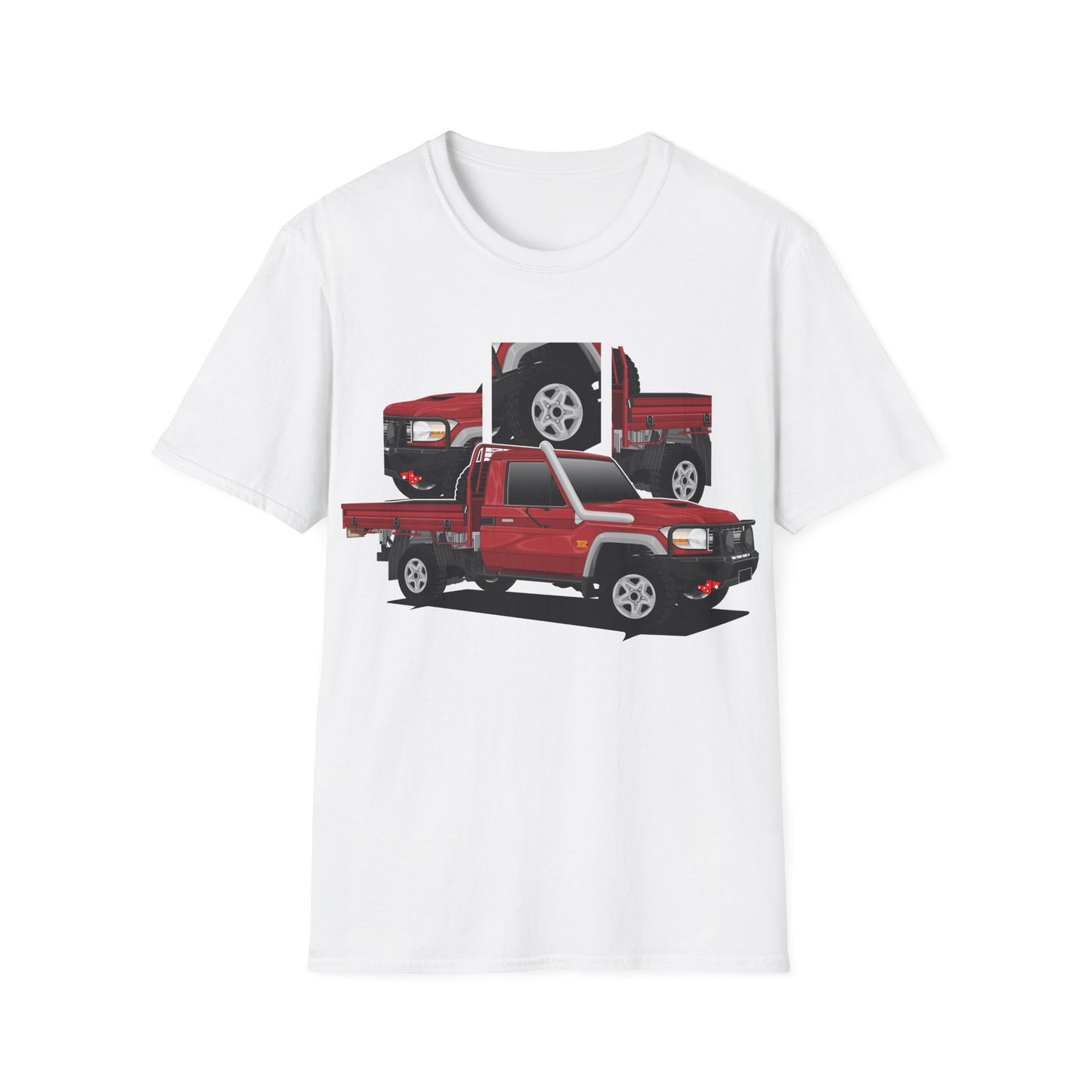 TOYOTA LANDCRUISER SINGLE CAB RED FRONT PRINT