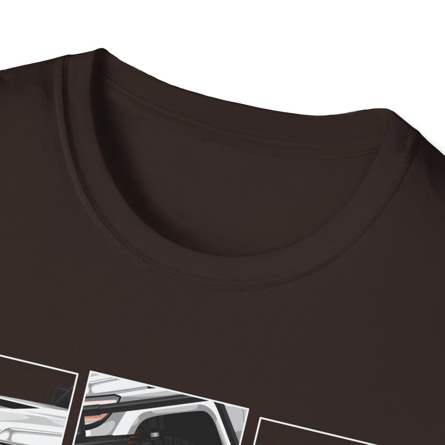 Toyota Land Cruiser Dual Cab Front Print White