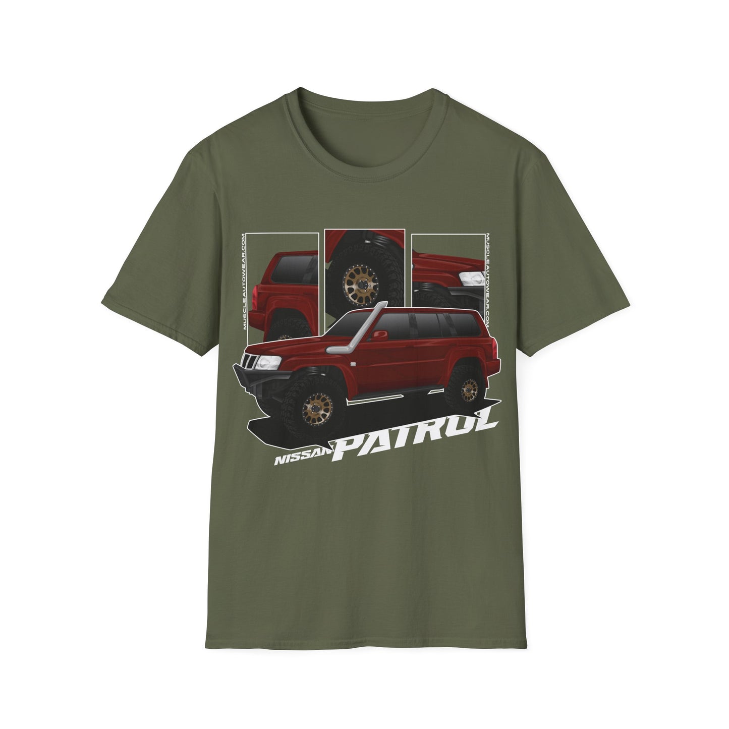 Nissan Patrol Wagon  Front Print Red