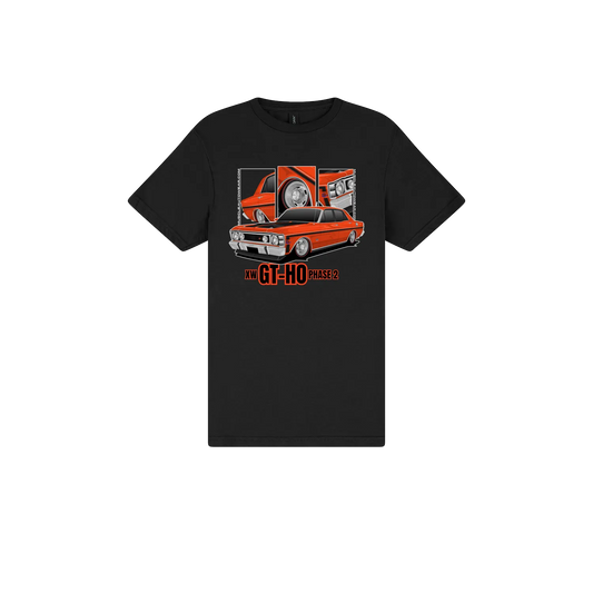 Black front flat lay