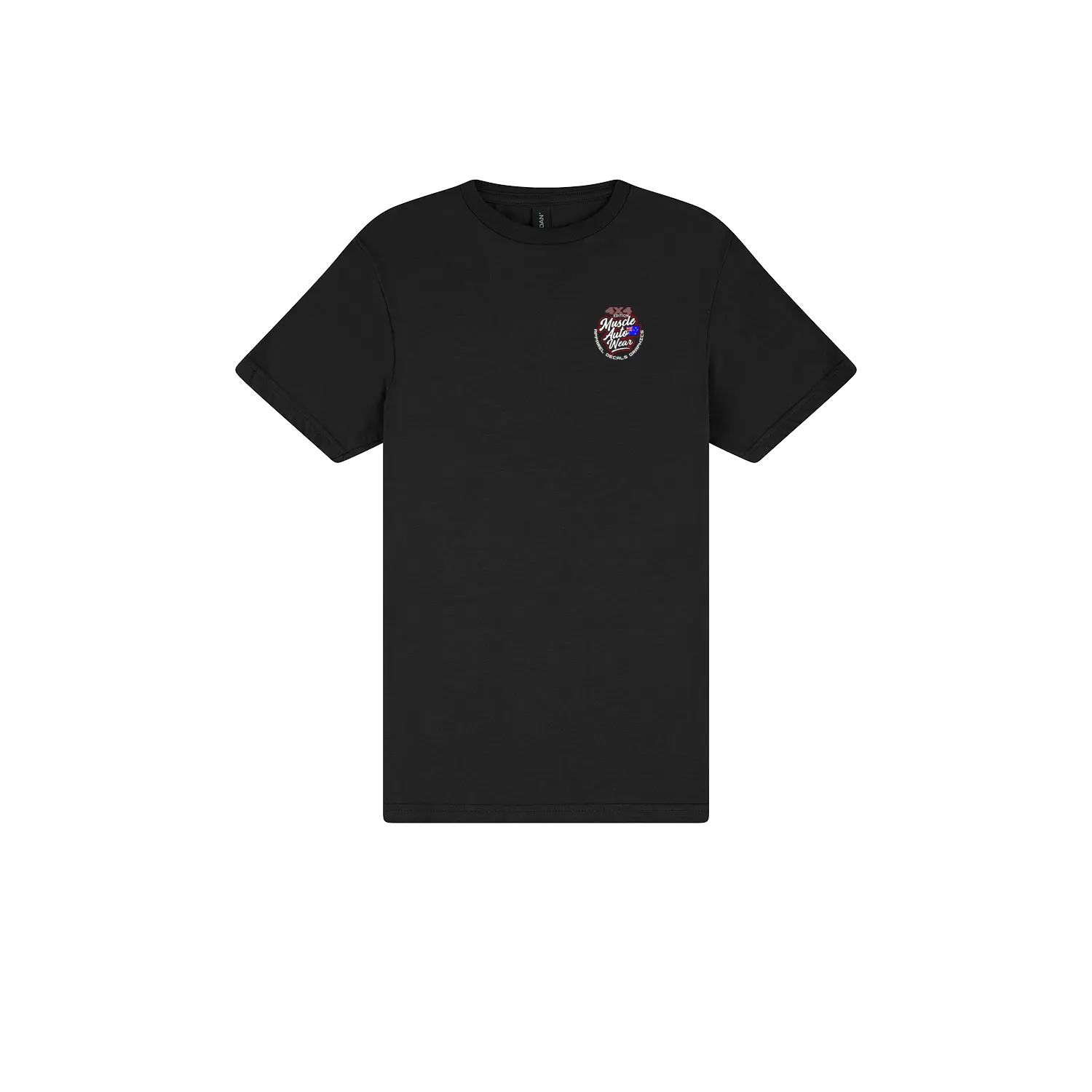 Black front flat lay