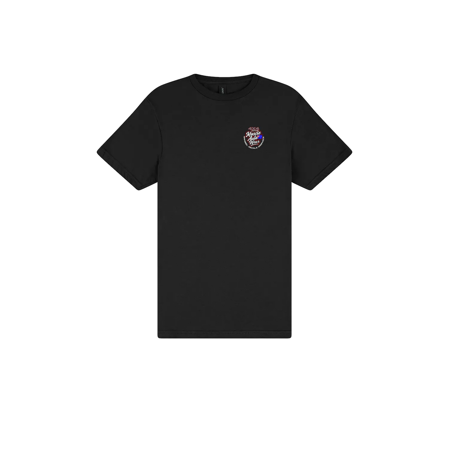 Black front flat lay