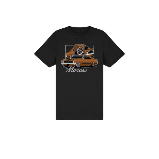 Black front flat lay