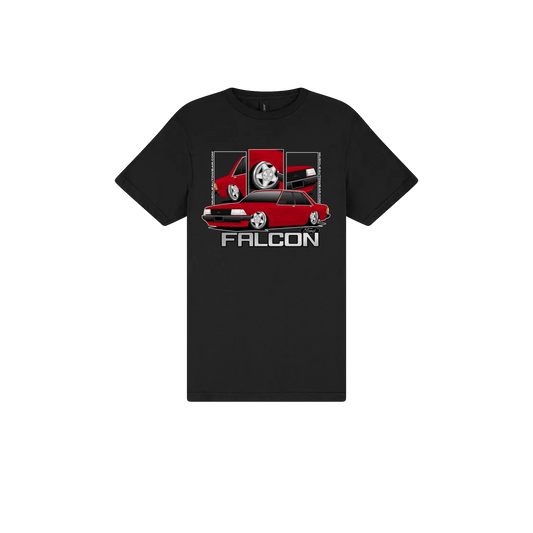 Black front flat lay