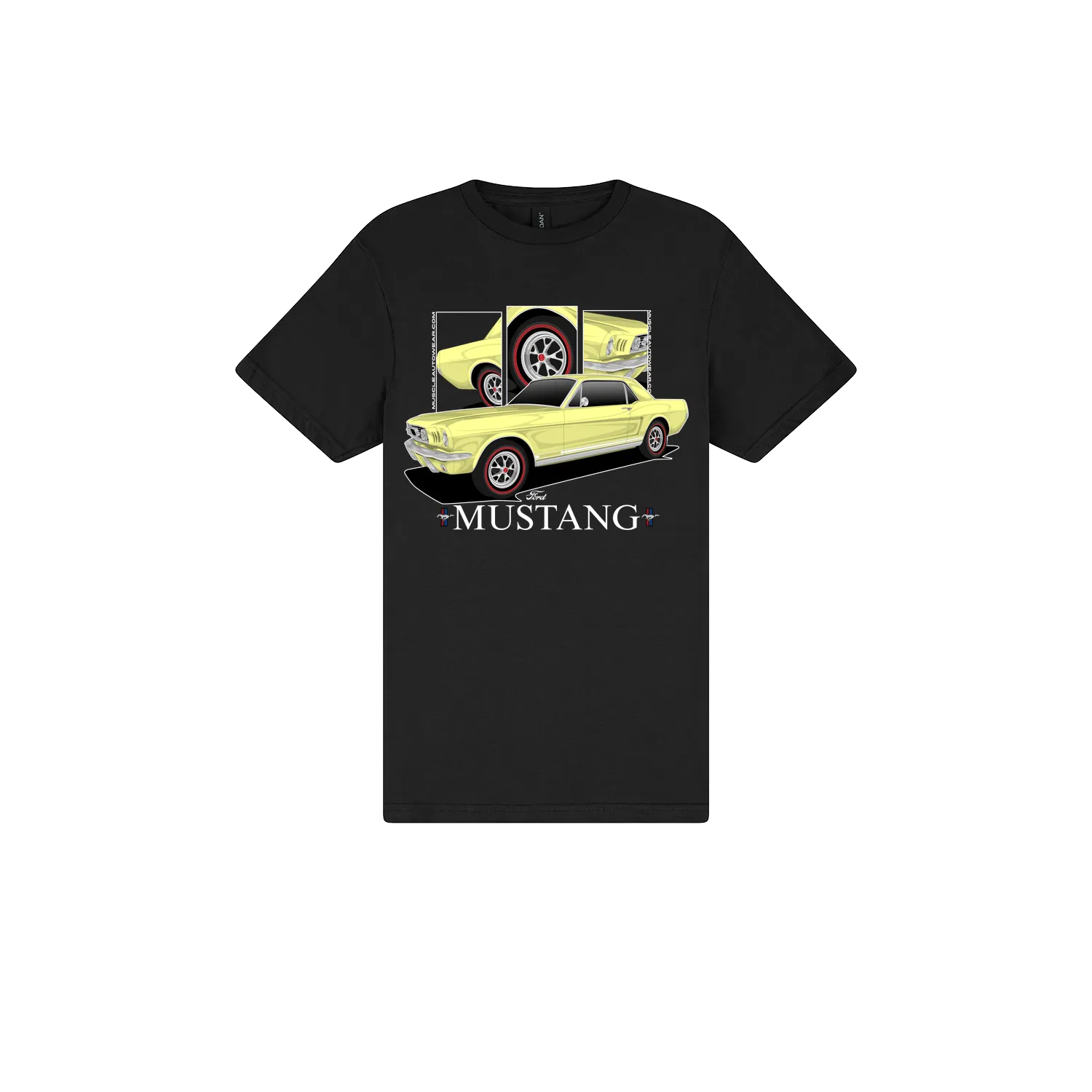 Black front flat lay