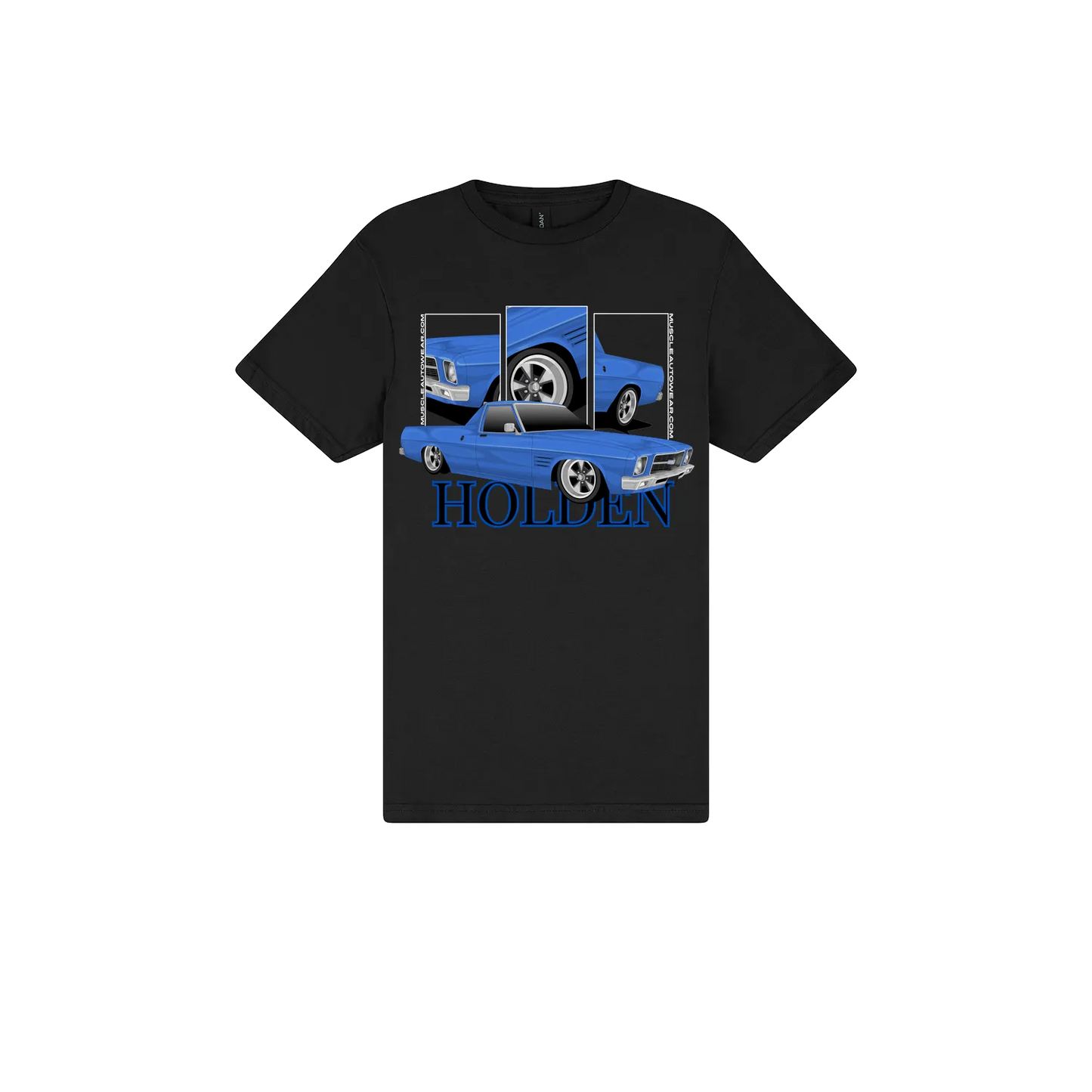 Black front flat lay