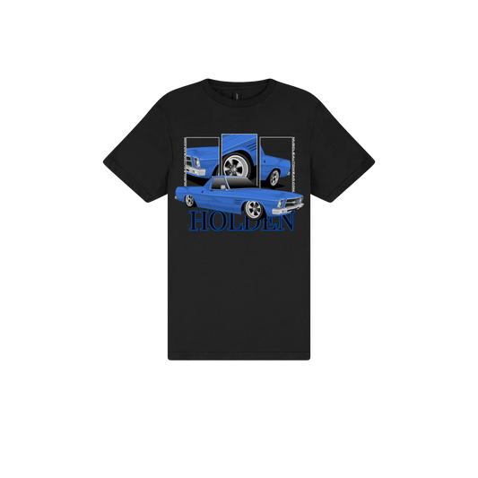 Black front flat lay