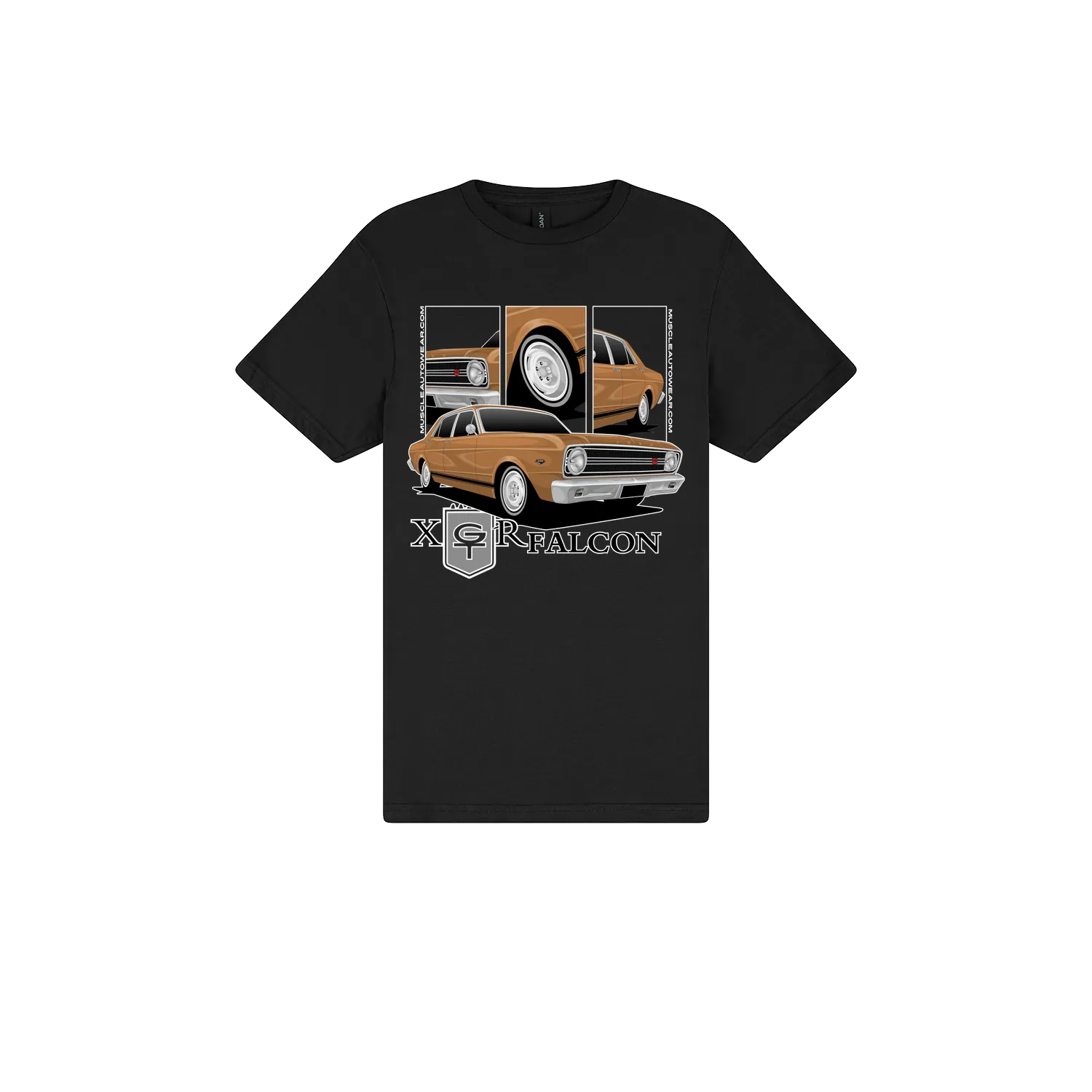 Black front flat lay