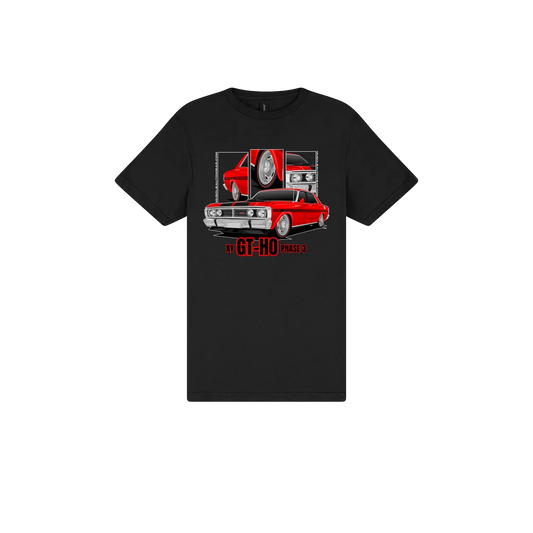 Black front flat lay