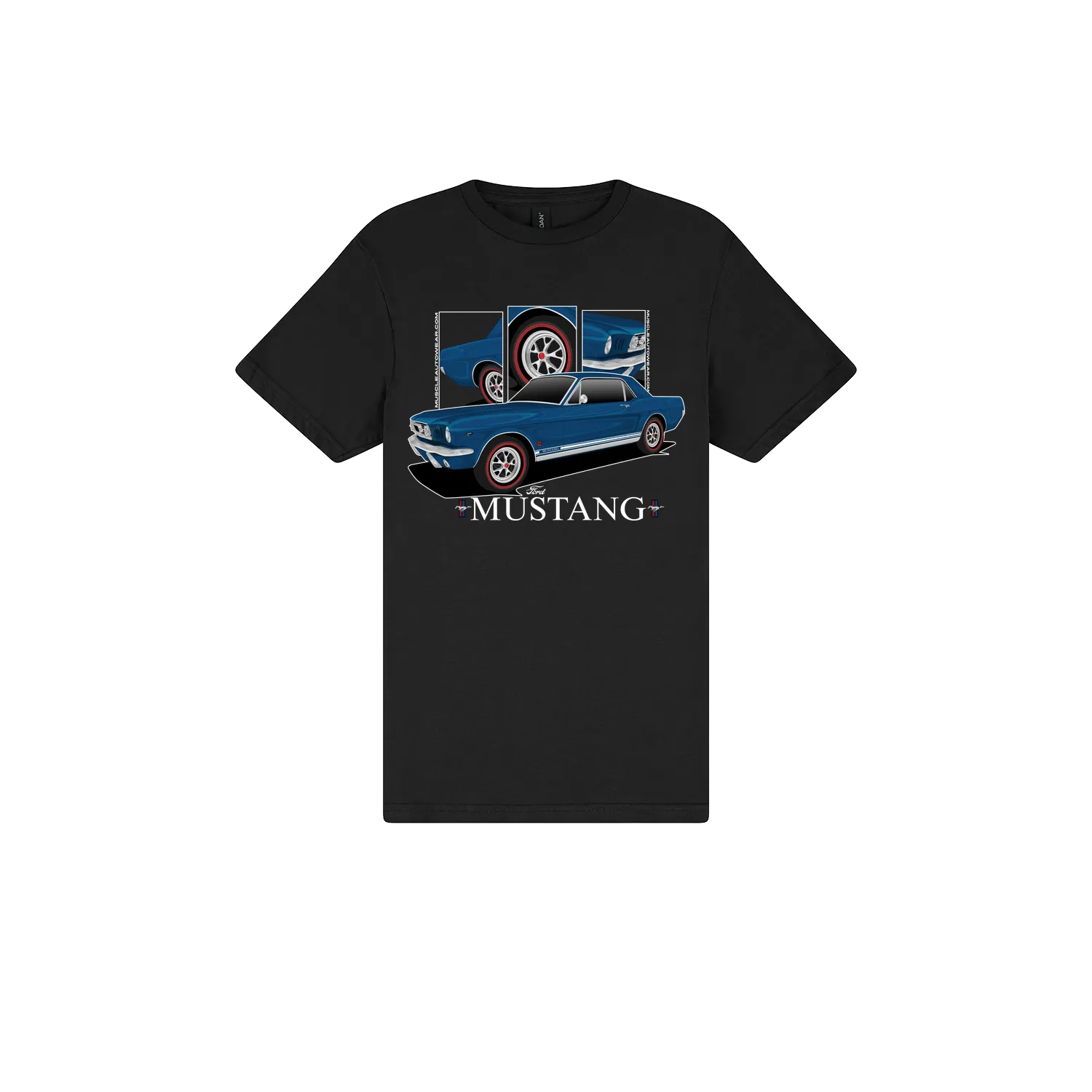 Black front flat lay