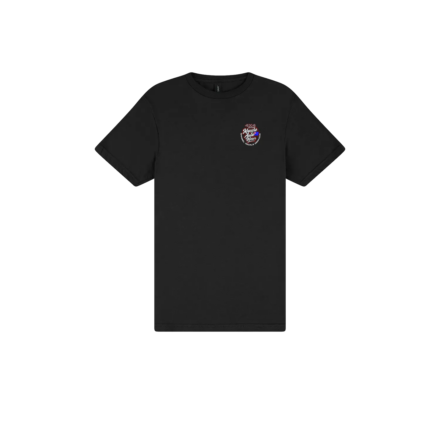 Black front flat lay