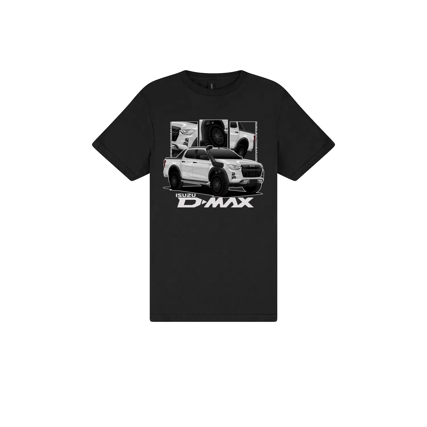 Black front flat lay