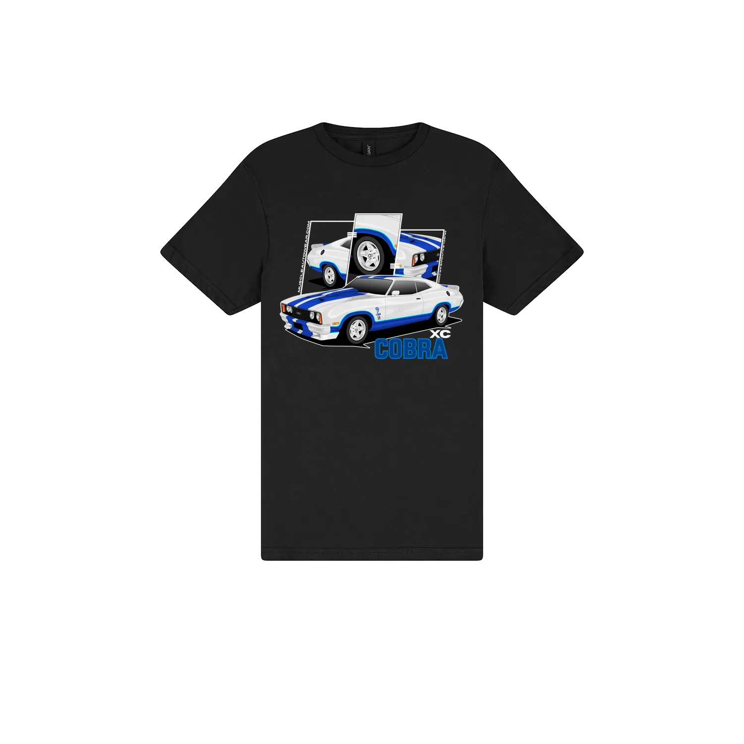 Black front flat lay