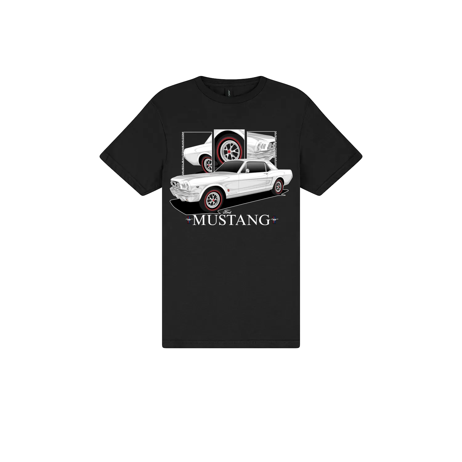 Black front flat lay