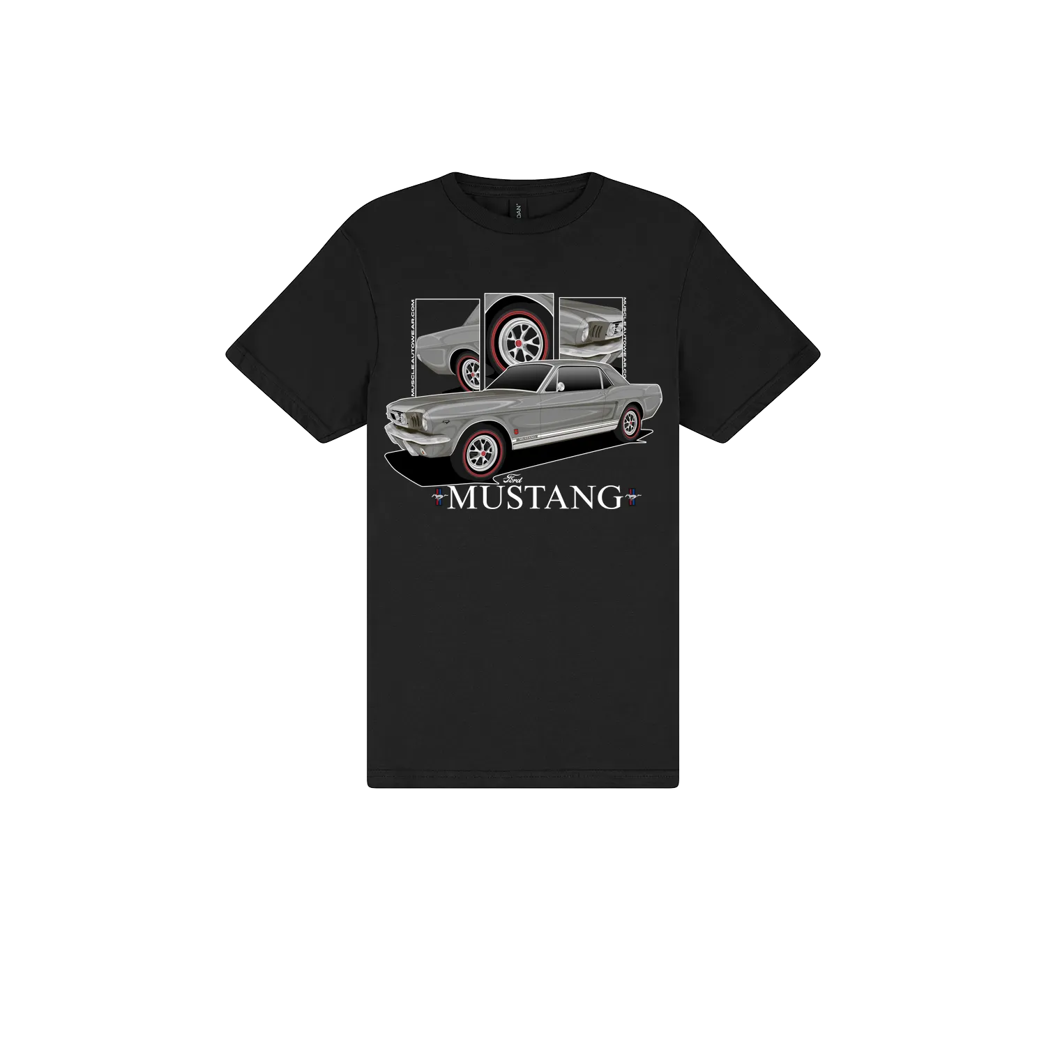 Black front flat lay