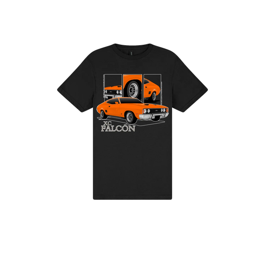 Black front flat lay