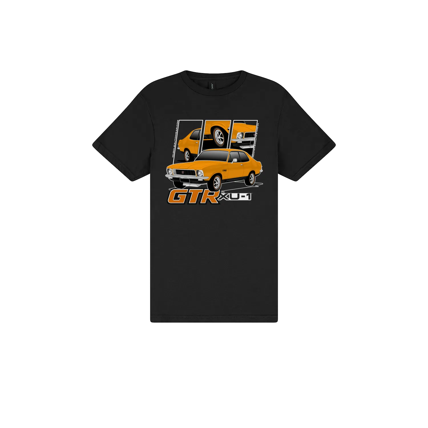 Black front flat lay