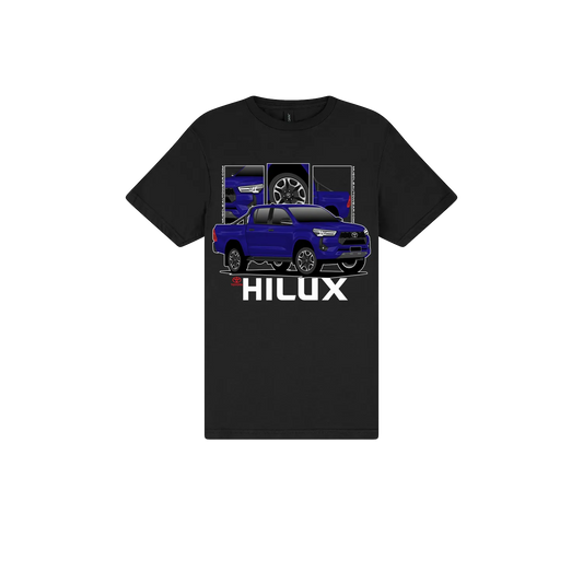 Black front flat lay