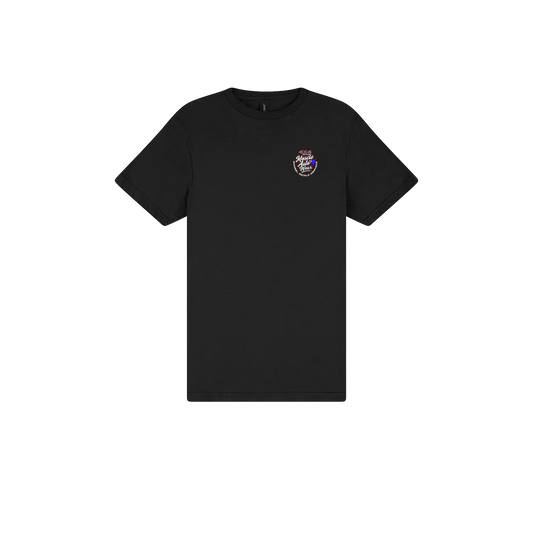 Black front flat lay