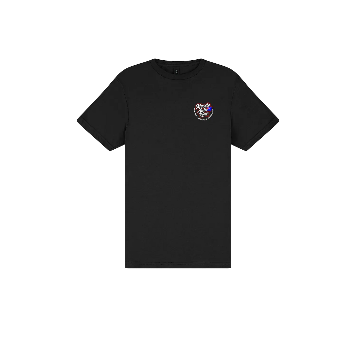 Black front flat lay