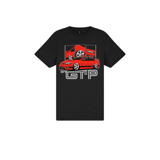 Black front flat lay