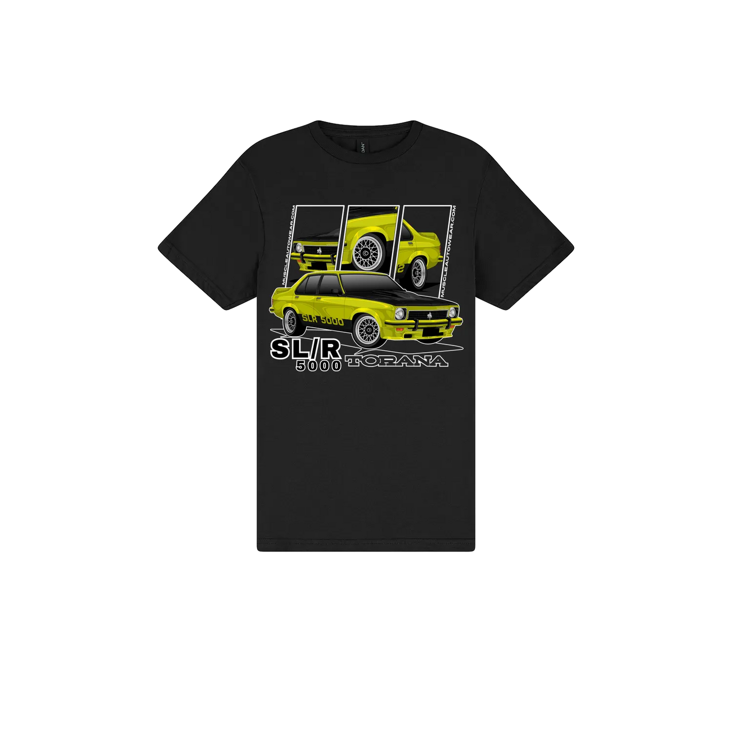 Black front flat lay