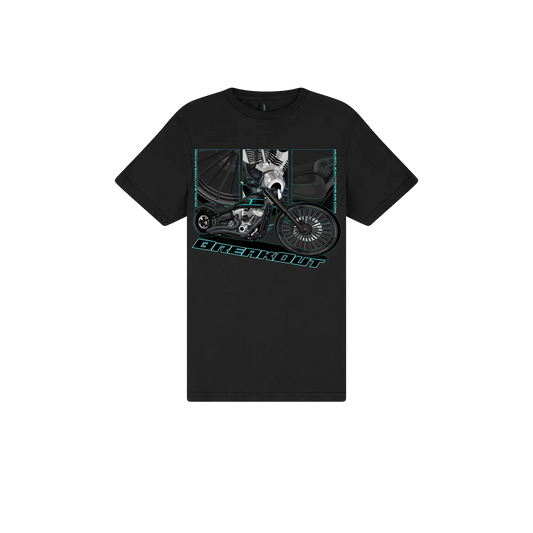 Black front flat lay