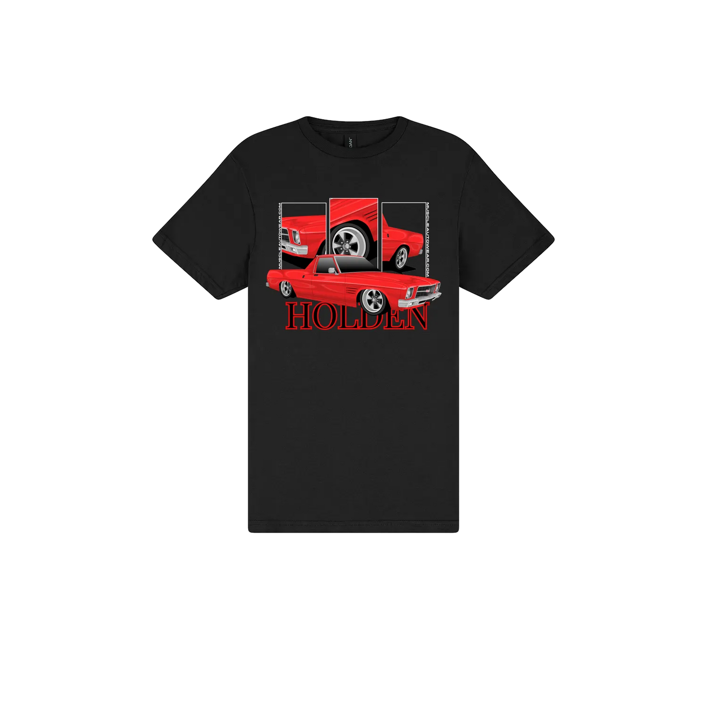 Black front flat lay