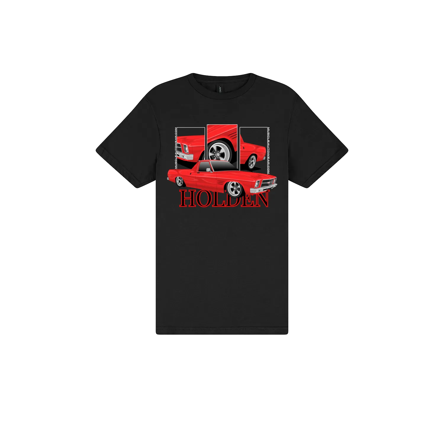 Black front flat lay