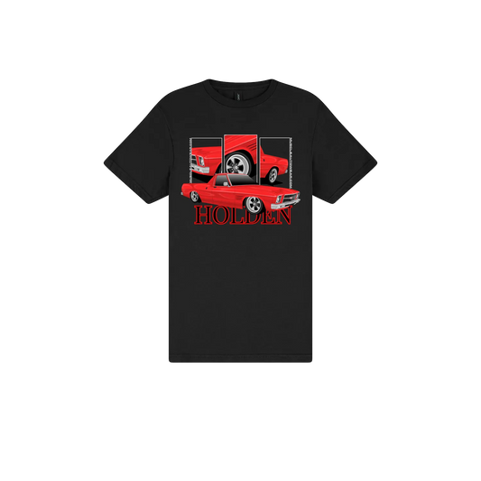 Black front flat lay