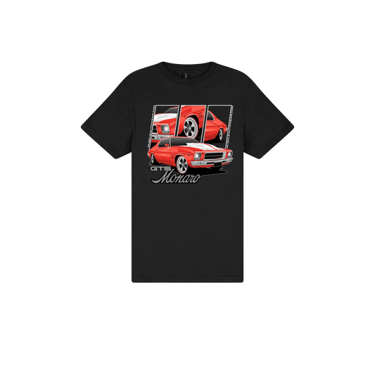 Black front flat lay