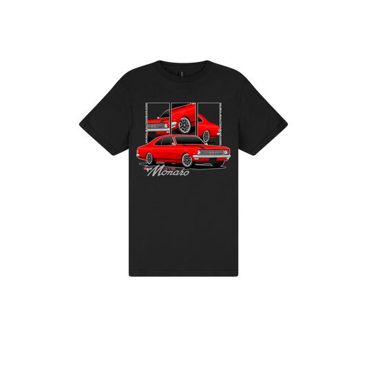 Black front flat lay