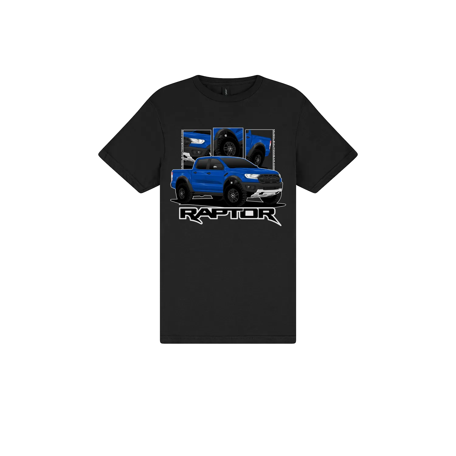 Black front flat lay