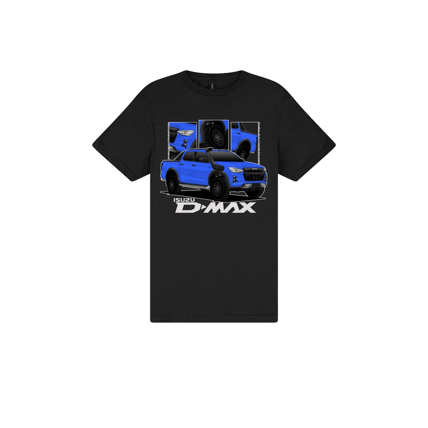 Black front flat lay