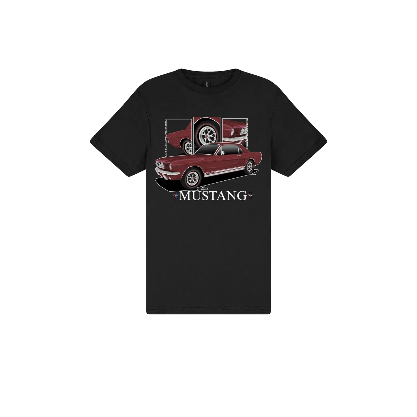 Black front flat lay