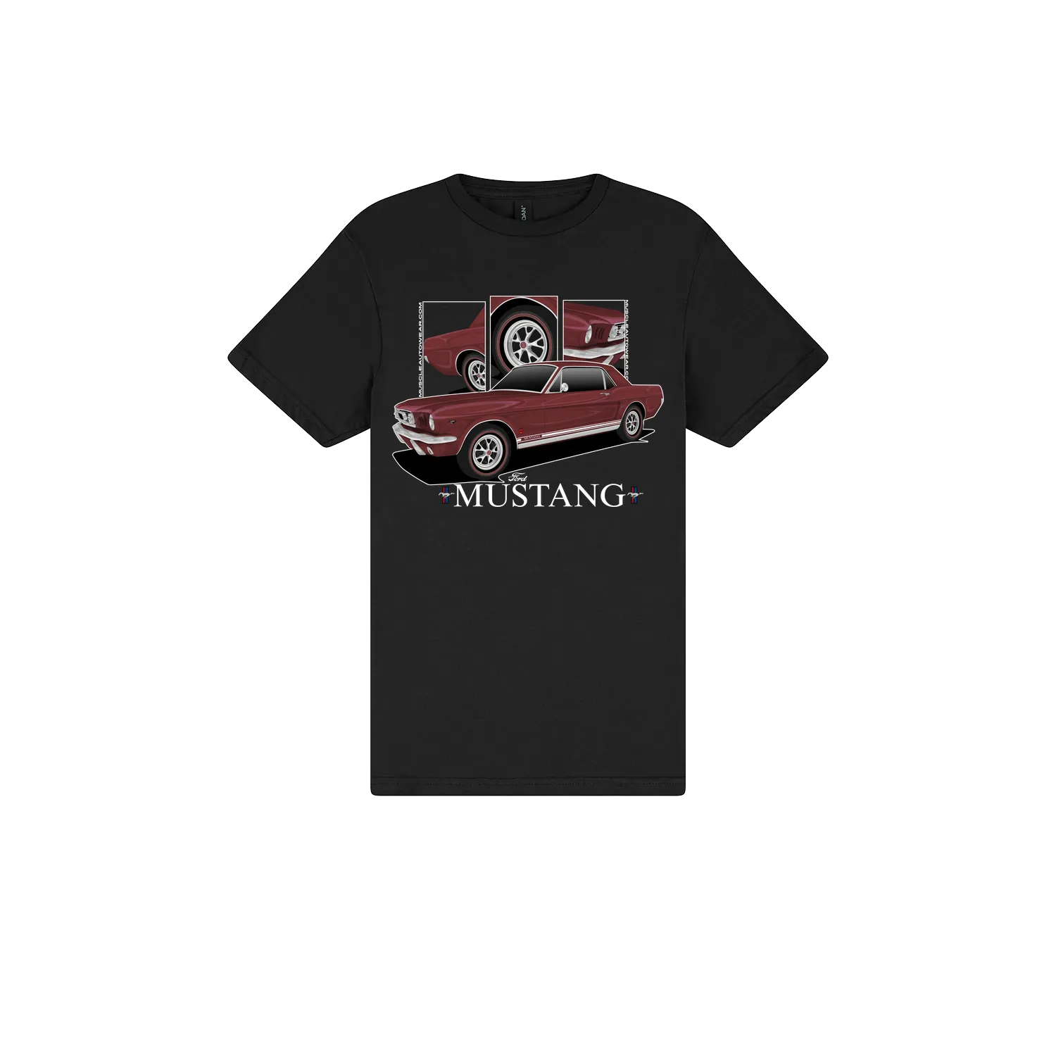 Black front flat lay