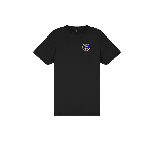 Black front flat lay