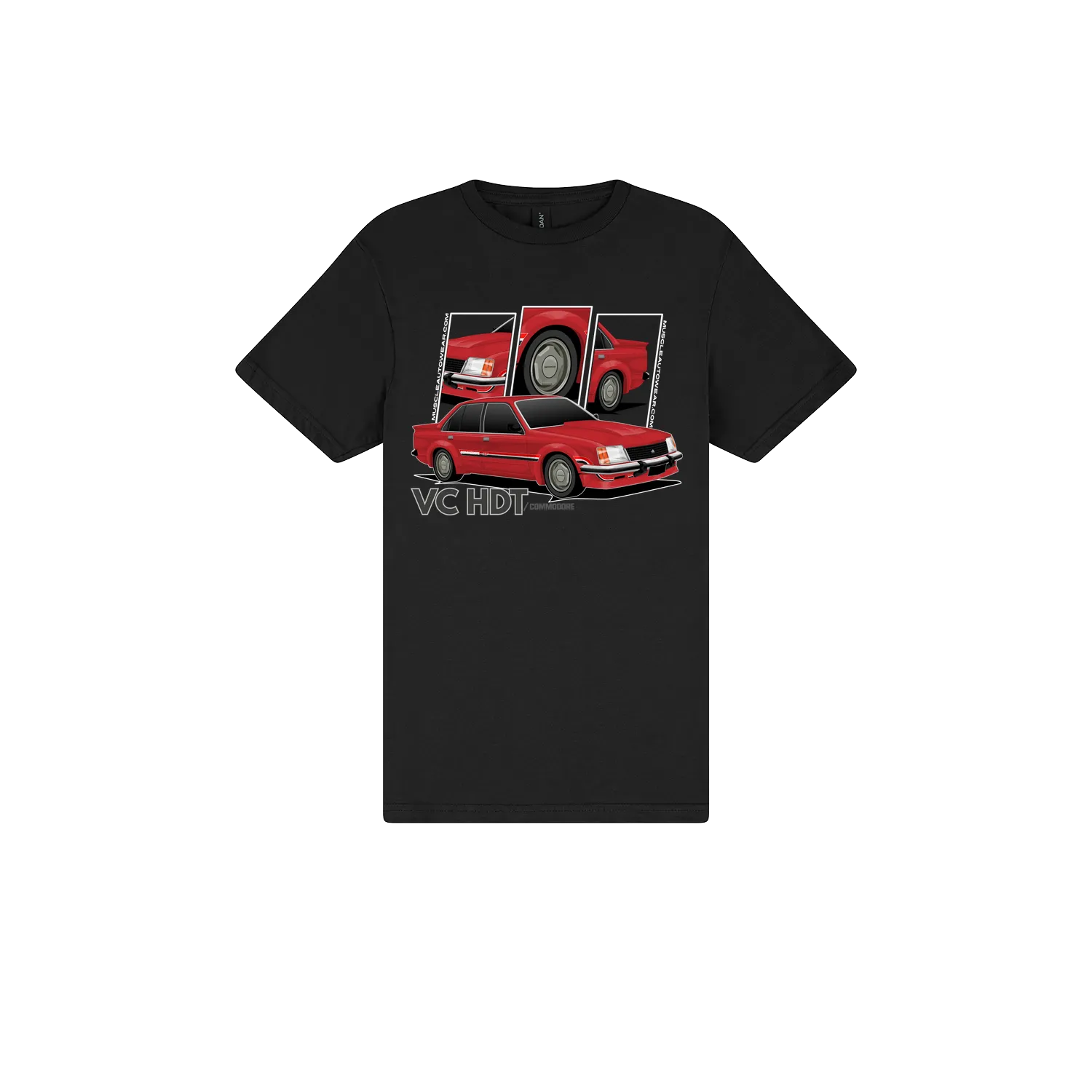 Black front flat lay