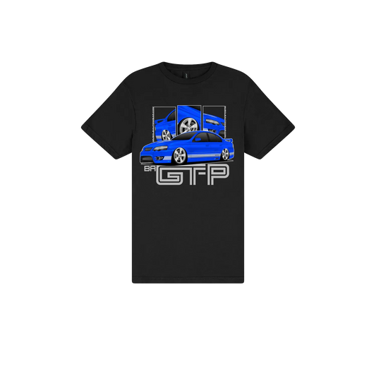 Black front flat lay