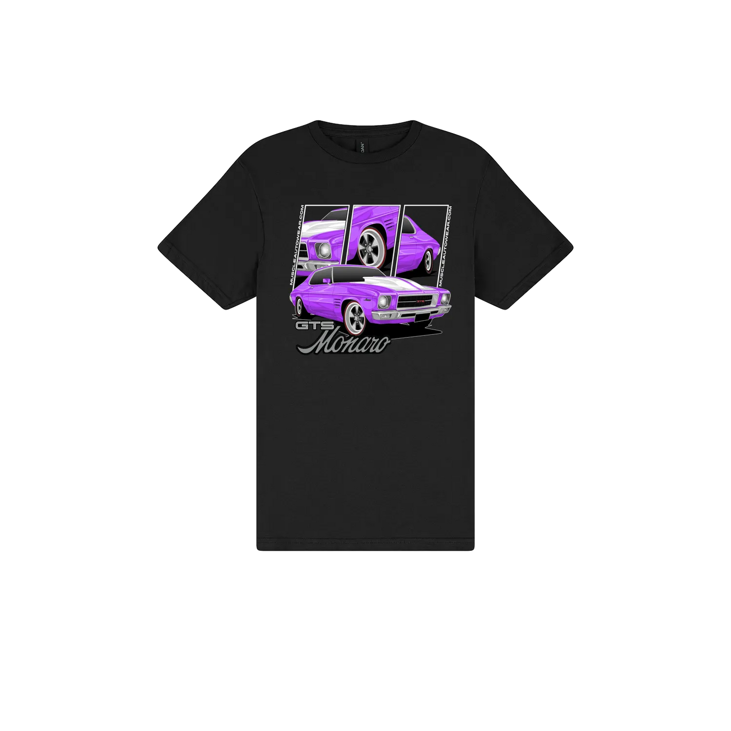 Black front flat lay