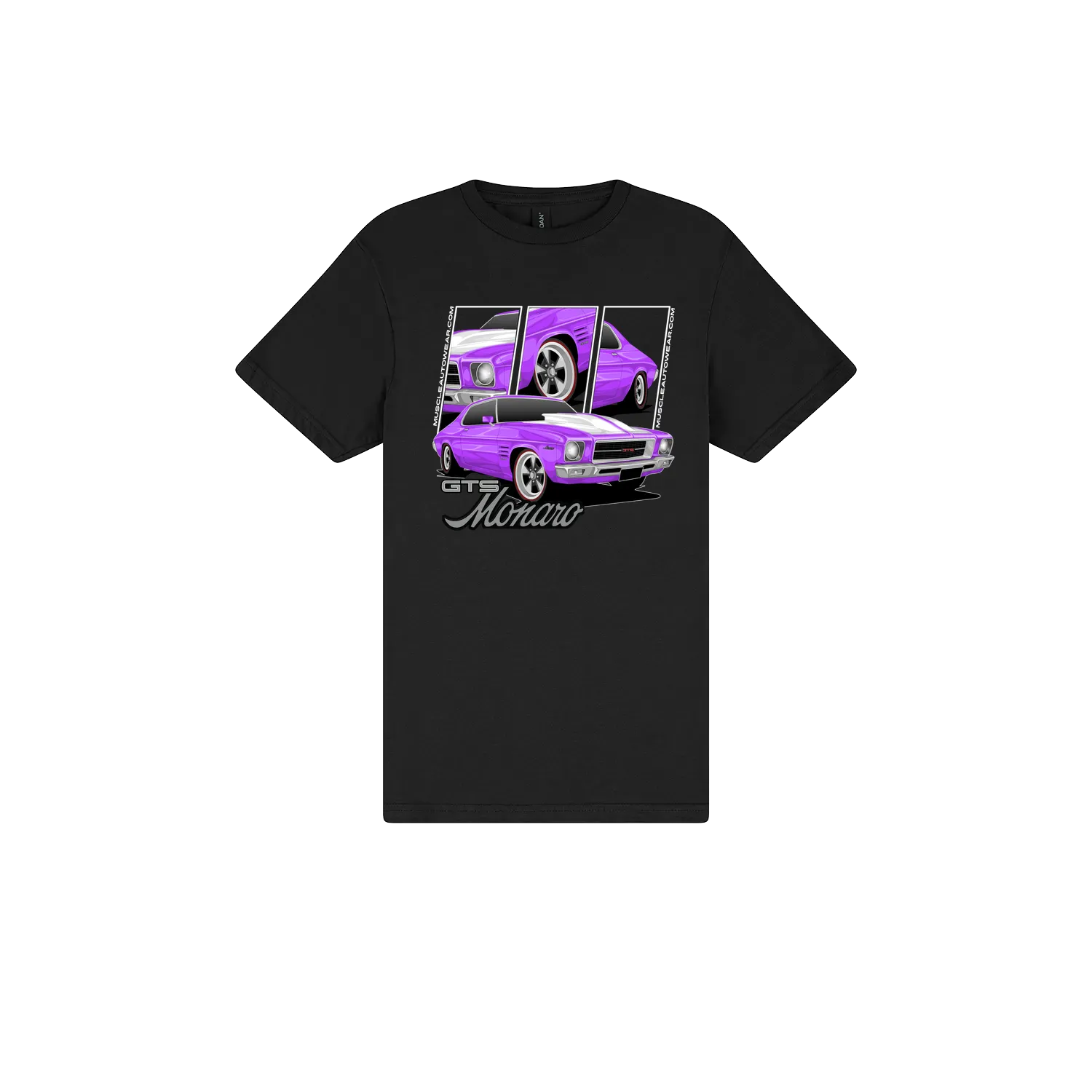 Black front flat lay