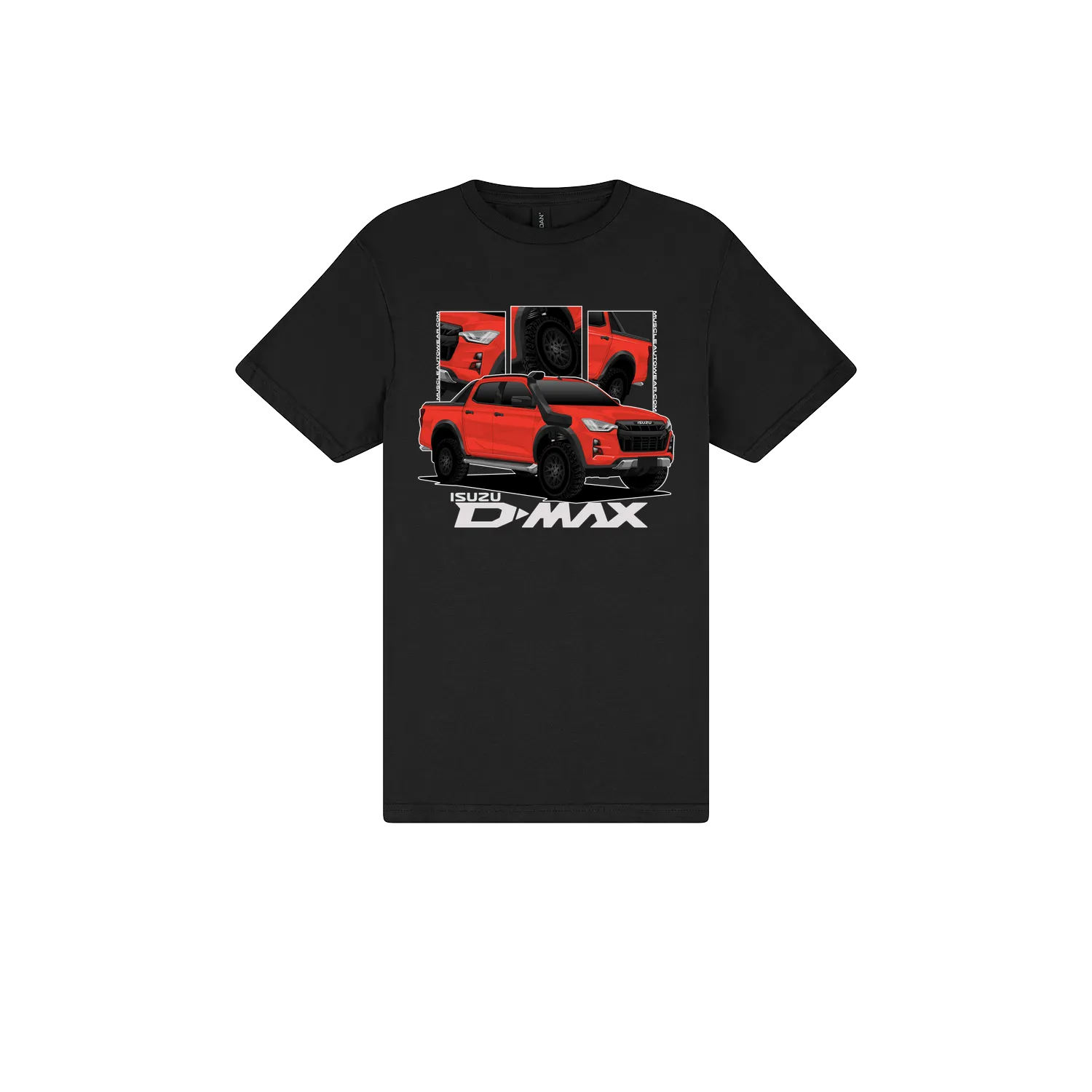 Black front flat lay