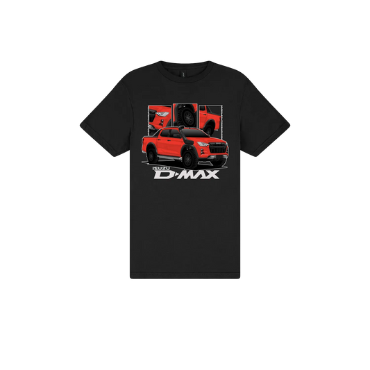 Black front flat lay