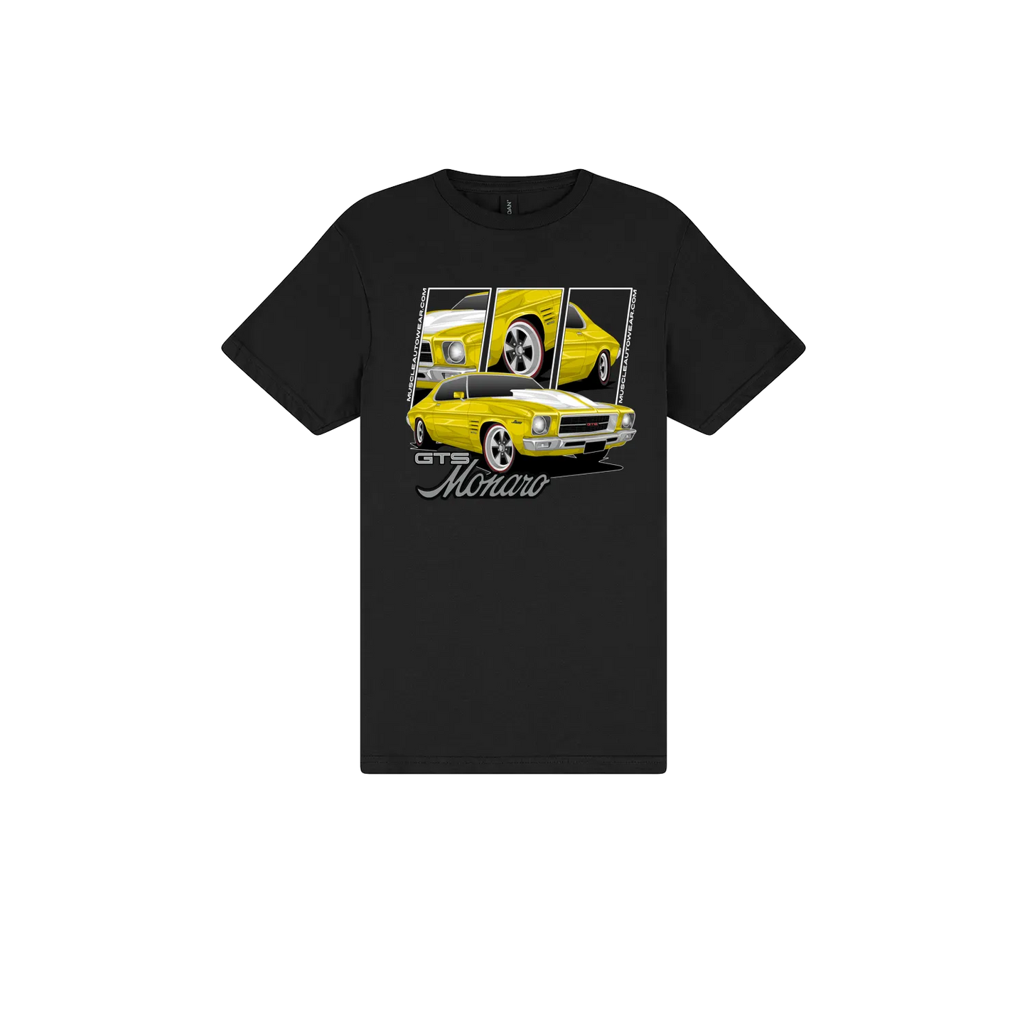 Black front flat lay