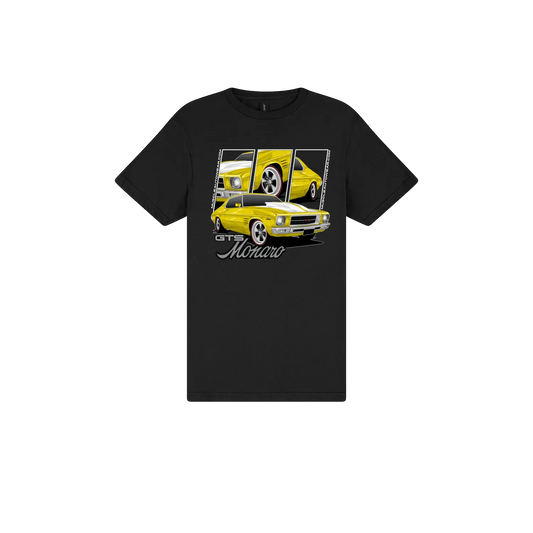 Black front flat lay