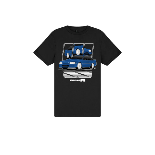 Black front flat lay